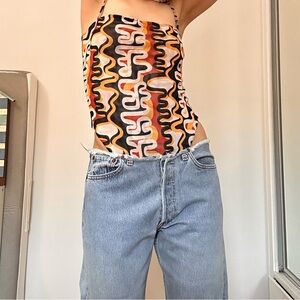 Abstract Multicolor One-Piece bodysuit gonza